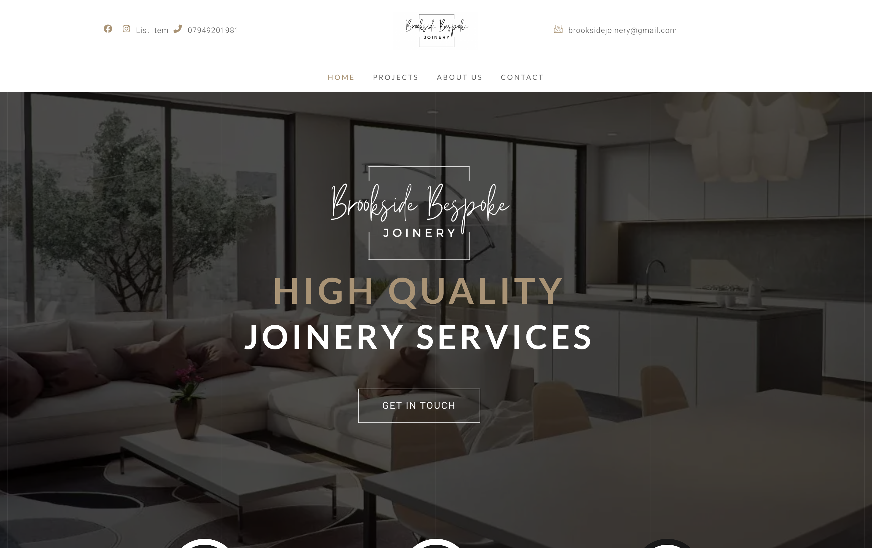 Brookside Bespoke Joinery Home Page